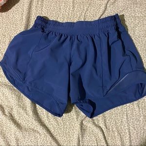 Blue Lululemon Running Shorts - size 6 Hotty Hot